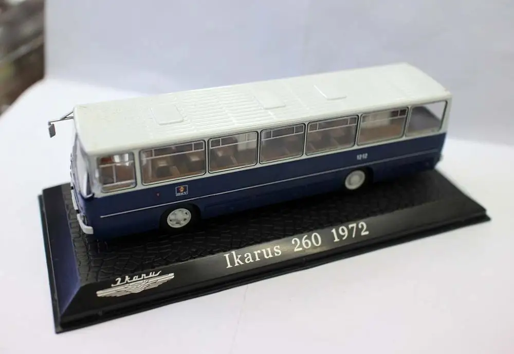 NAUJŲ Leidinių Kolekcijų Atlas 1/76 Ikarus 260 1972 Autobusų Diecast Modelis Matel Mėlyna