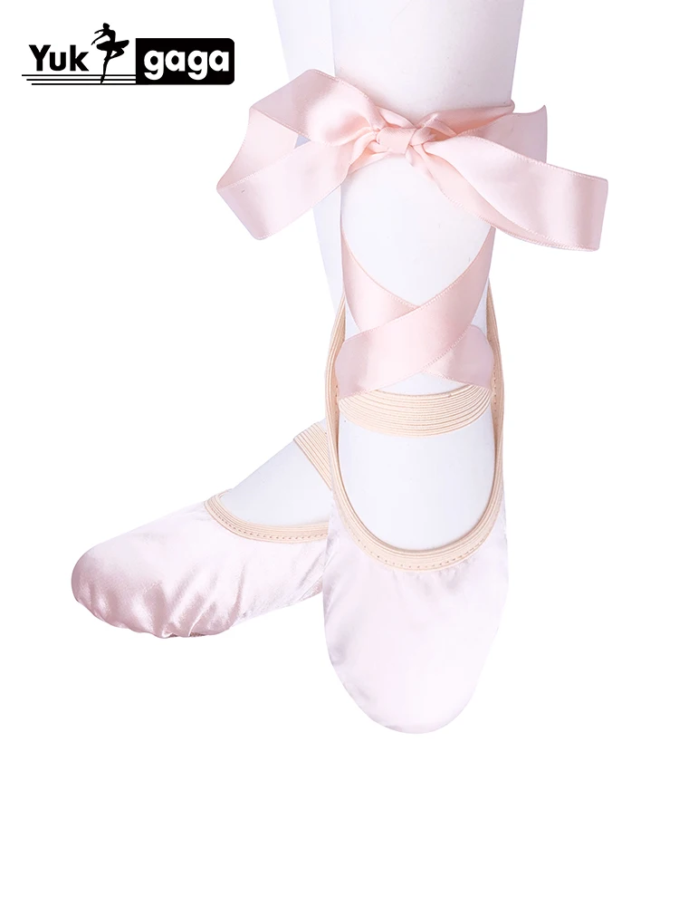 Yukigaga Comemore Mergaičių ir suaugusiųjų ponios balerinos profesionalių baleto bateliai, šokių bateliai su kaspinu moterų batai a4d karšto