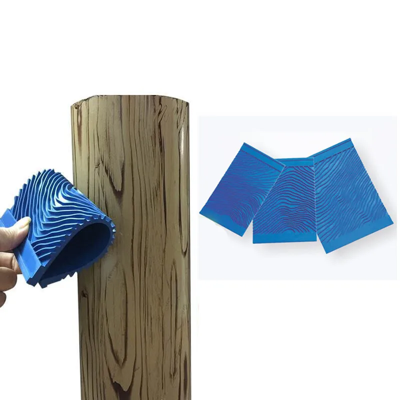 Medienos Granuliuojant dažų grandiklis, Rankiniai Empaistic Gumos imitacija modelis antspaudą Sienų Tapybos Dekoro 3D Mediniai Grūdų Meno Įrankis