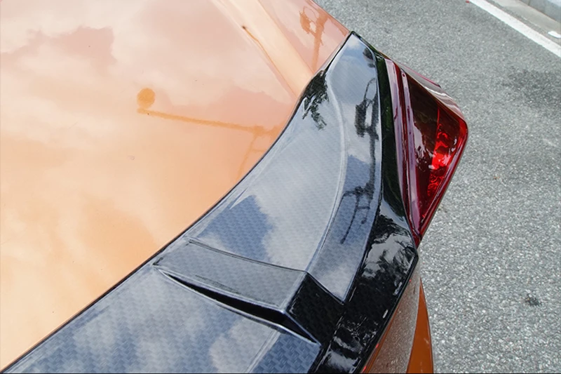 Honda Civic Spoileris 2016 2017 LED Žibintai SY Stiliaus Uodega Sparno Apdaila ABS Plastiko Unpainted Gruntas Spalvos Galinis Kamieno Spoileris