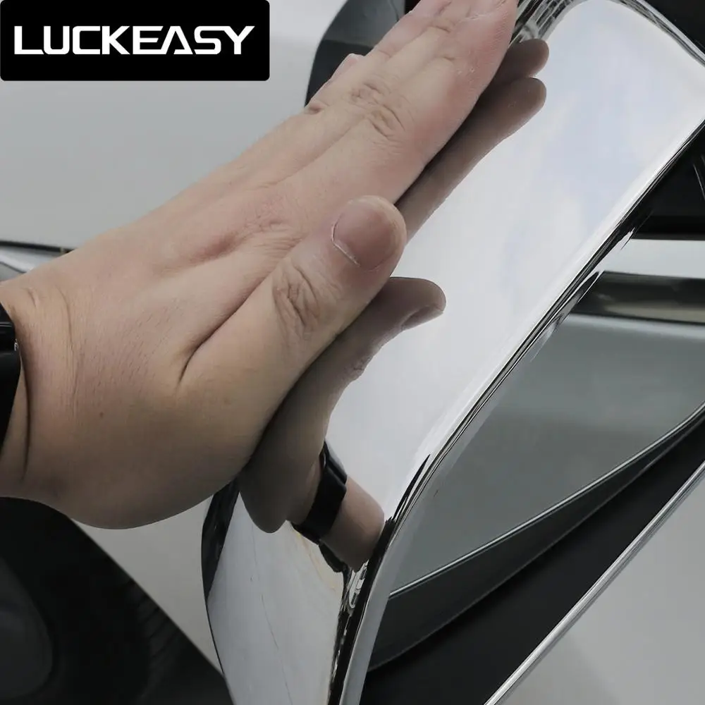 LUCKEASY Automobilio galinio vaizdo Veidrodėlio Dangtelį Pusėje Tesla Model 3 Patvarus, Aukštos Kokybės 