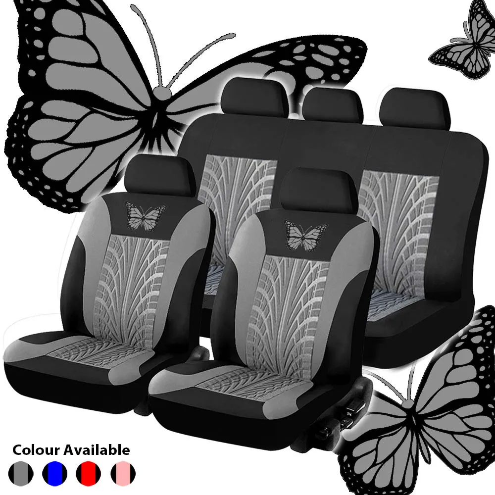 Automobilių Sėdynės Padengti Automobilio apsaugos pagalvėlė padengti Keturis sezonus Universalus Drugelis modelio sėdynės padengti automobilio stilius 9pcs