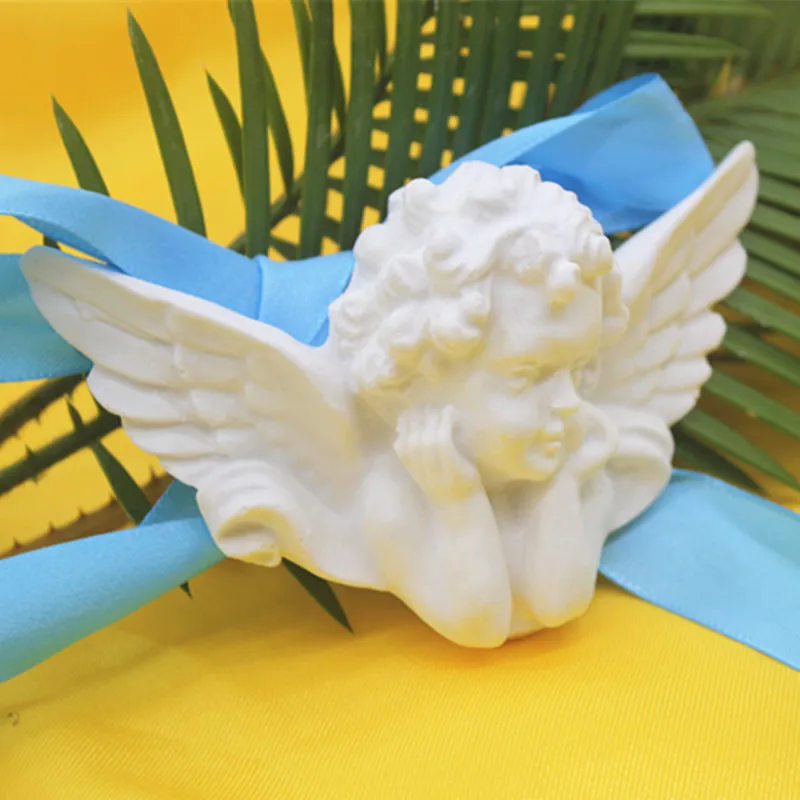 Stereo angelas muilo priėmimo silikono formos 3d gipso amatų molio formų Aromatinių Gipso Žaislas Priėmimo Pelėsių