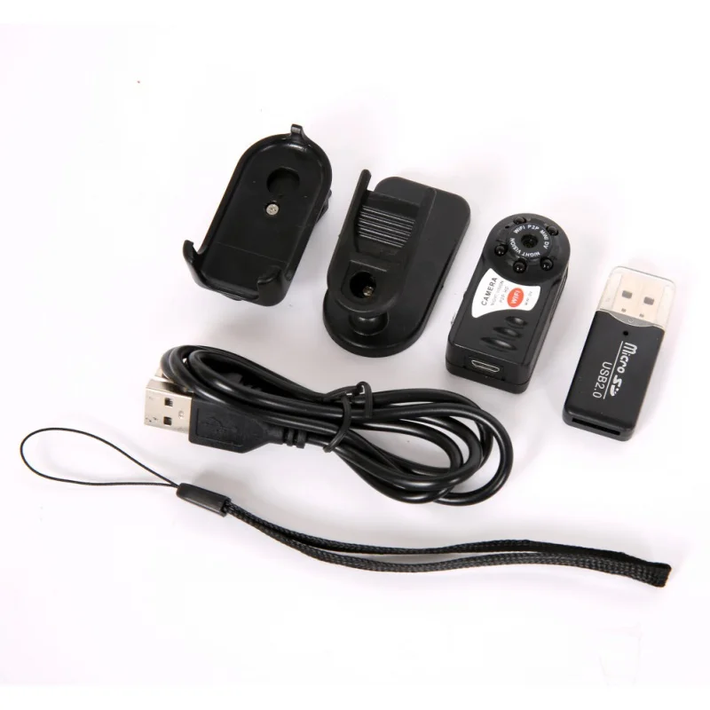Originalus Q7 WiFi IP Mini Kamera, infraraudonųjų SPINDULIŲ Naktinio Matymo P2P Belaidės Mikro Kamera, Nuotolinio Valdymo Vaizdo Espia Tiesus 