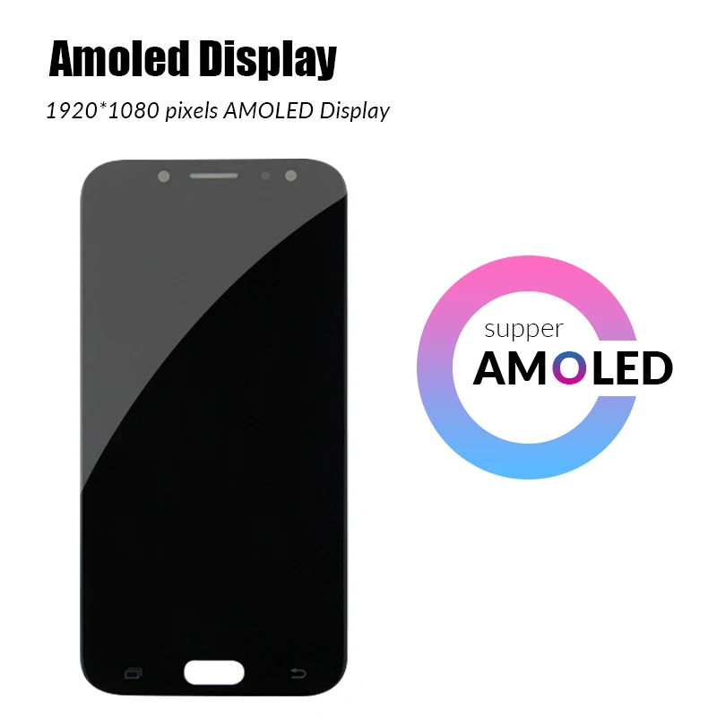 AMOLED J7 Pro 2017 LCD Ekranas Samsung J730 LCD Jutiklinis Ekranas skaitmeninis keitiklis Samsung Galaxy J730F LCD