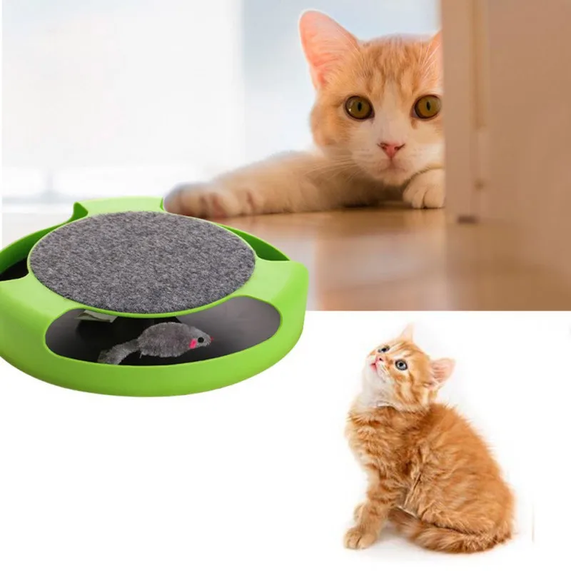 Funny Cat Interaktyvus Žaislas Naminių Kačių Dainos Sugauti Pelę Disko Pet Žvalgybos Pramogų Žaisti Plokštė