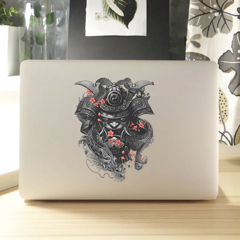 Japonų Samurajus Dvasios Nešiojamas Lipdukas, skirtas Macbook Air Pro Retina 11 12 13 14 15 colių HP Mi Nešiojamojo kompiuterio Lipdukas Mac Book Odos Lipdukas