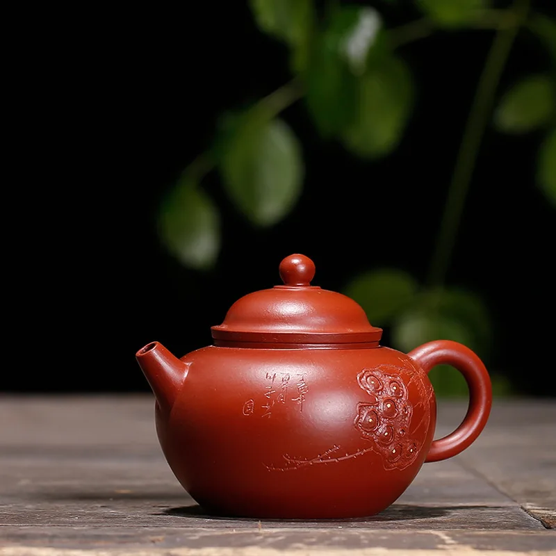 Rankų Darbo Raudonos Molio Yixing Arbatinukas Kung Fu Zisha Virdulys Kūrybos Teaware Siųsti Dovanų Dėžutėje