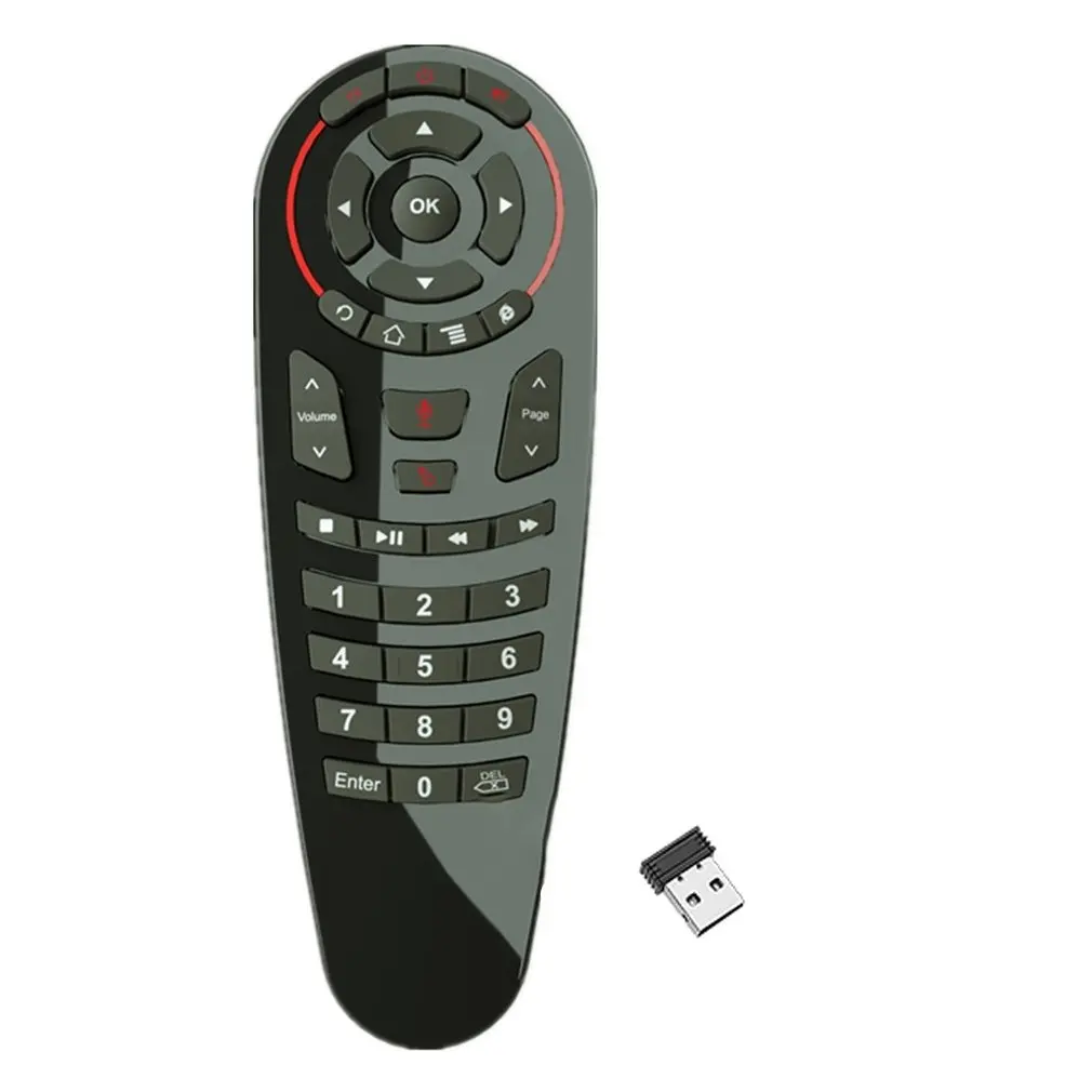 G30 Balso Nuotolinio Valdymo Air Mouse Belaidė Mini Klaviatūros palaikymas 33 klavišai IR Asistentas IR Mokymosi Android TV box