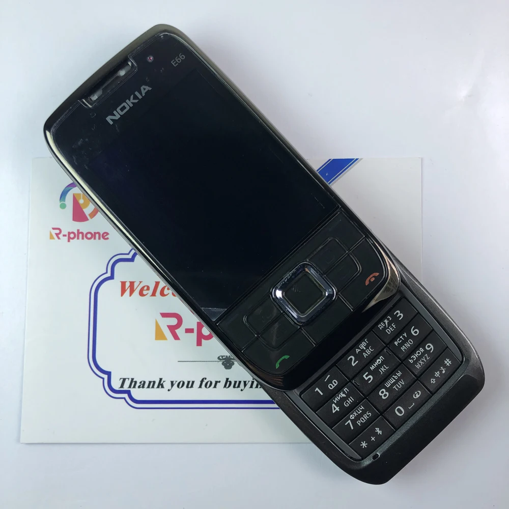 Originalus Restauruotas Nokia E66 Mobilus Telefonas 2G, 3G Atrakinta hebrajų, arabų, rusų Klaviatūra