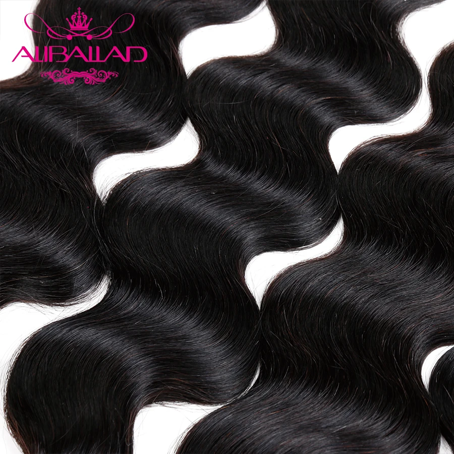 Aliballad Brazilijos Plaukų Pynimas Ryšulių Kūno Bangos Plaukai 4 Vnt./Daug Remy Plaukai Priauginimui Natūralių Spalvų Žmogaus Plaukų Audimo
