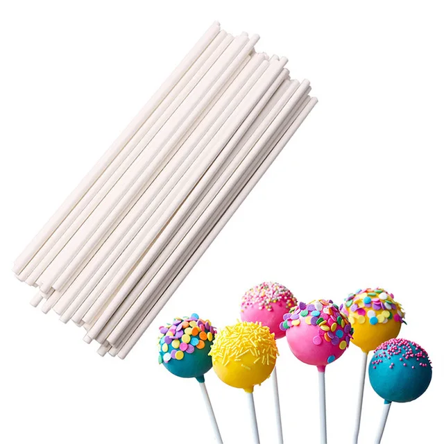 100 vnt/set 15 cm Saldainis Stick Maisto kokybės Popieriaus Pop Gyvis Lazdelių Tortas Pop Lazdos Lollipop Saldainiai, Šokolado, Cukraus