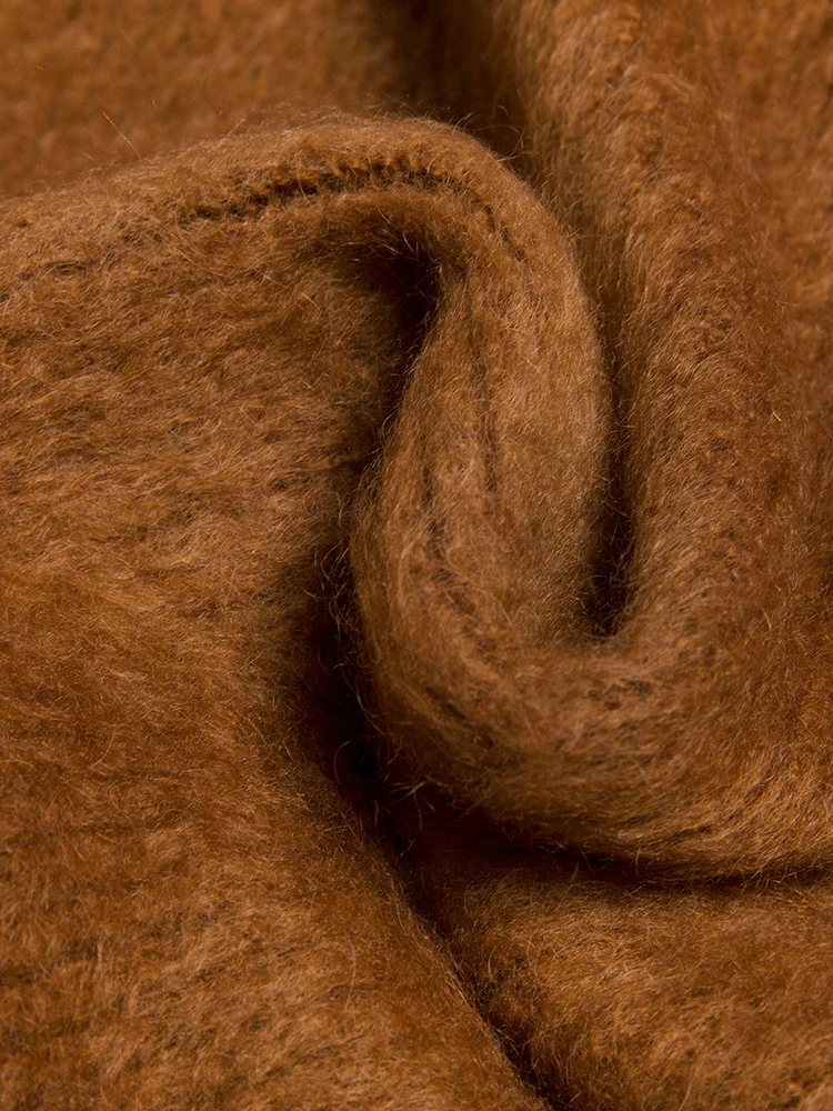 Vintage Megztinis V-Kaklo, Vieną Krūtinėmis Moterų Megztinis Mink Kašmyras Prarasti Žiemą, Rudenį, Drabužiai Moterims, susagstomi megztiniai Moterims