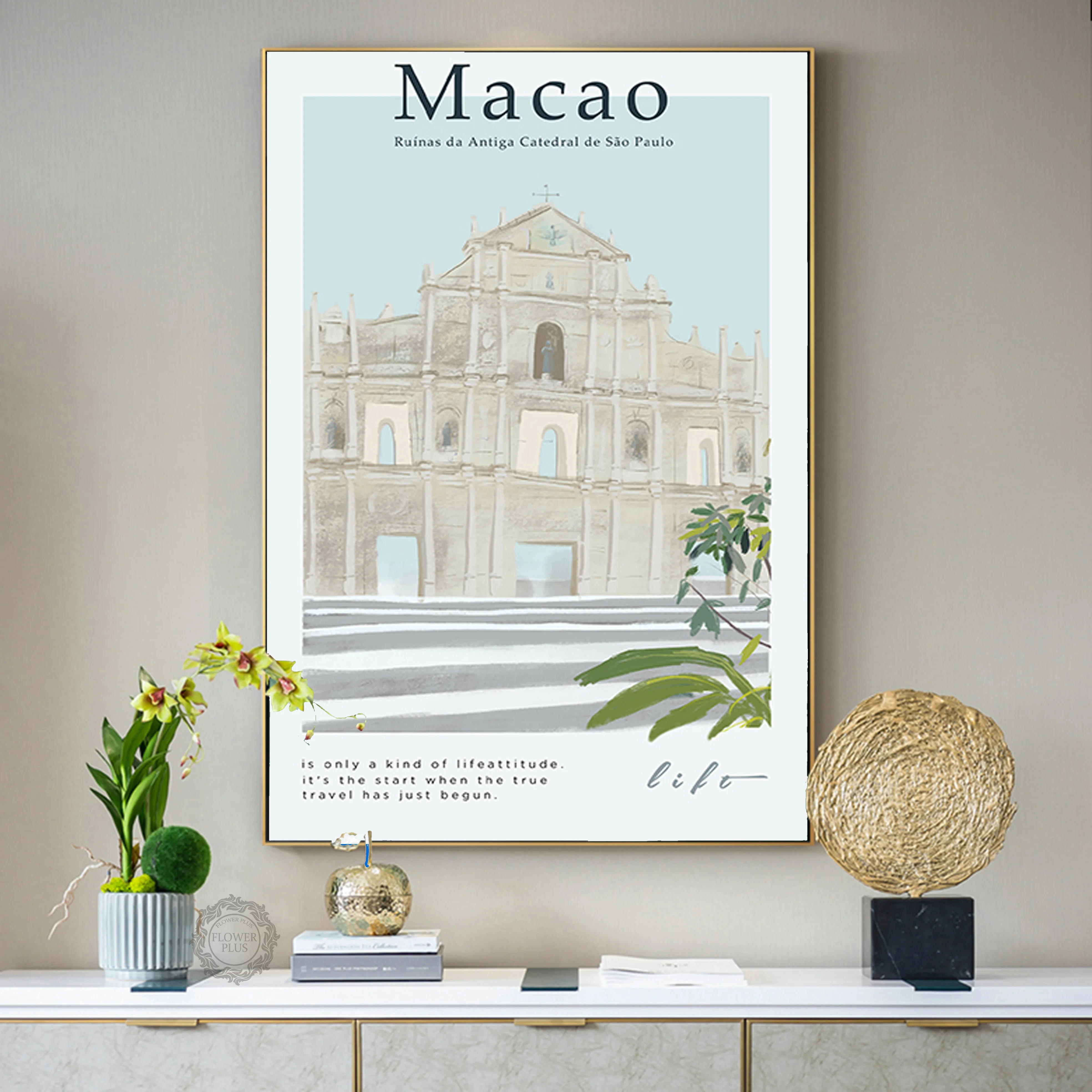 Macau Drobės Tapybos Plakatus Šiaurės Spausdinti Sienos Nuotraukas Modernios Spausdinimo Sistemą Apdaila Už Kambarį Be Rėmelio