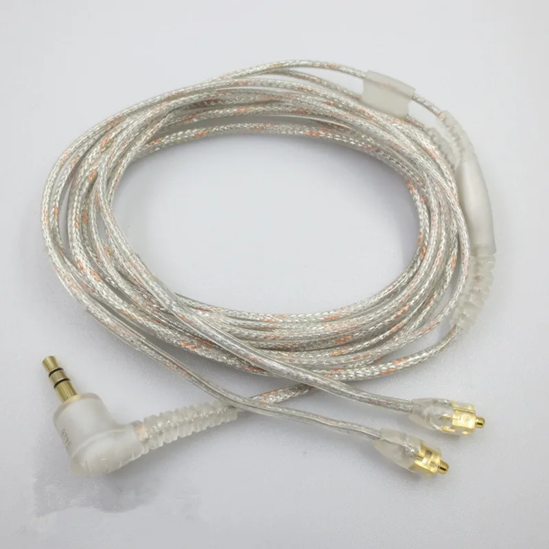 Pakeitimas Kabelių Skaidrus kodu Garso kabelis universalus Shure Se215 Ue900 W40 Se425 Se535 Ausinės Ausinės
