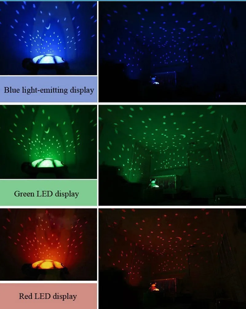 Mielas Vėžlys Naktį Šviesos diodų (LED) Naktį Šviesos Lempa Projektoriui Šalies Kalėdinė Dekoracija Spalvinga Naktį Žibintai Led Lempos Nemokamas Pristatymas