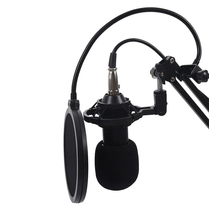 BM800 Kondensatoriaus Mikrofonas Rinkinys Studio Boom Suspension Žirkliniai Rankos Garso plokštė