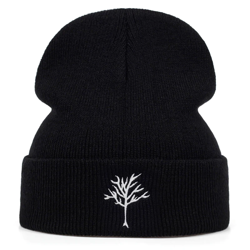 2019 naujas mados medžio siuvinėjimo vilnos skrybėlę lauko vėjo šalto šiltos kepurės porą laukinių bžūp lauko sporto ir laisvalaikio kepurės