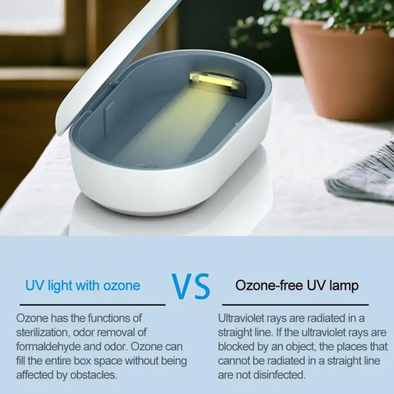Sandėlyje ! UV ozono mobiliojo telefono Sterilizer Lauke Dezinfekavimo Kabineto Belaidžio įkrovimo Valymo Ultravioletinė LED dezinfekavimo aparatą Dėžutę
