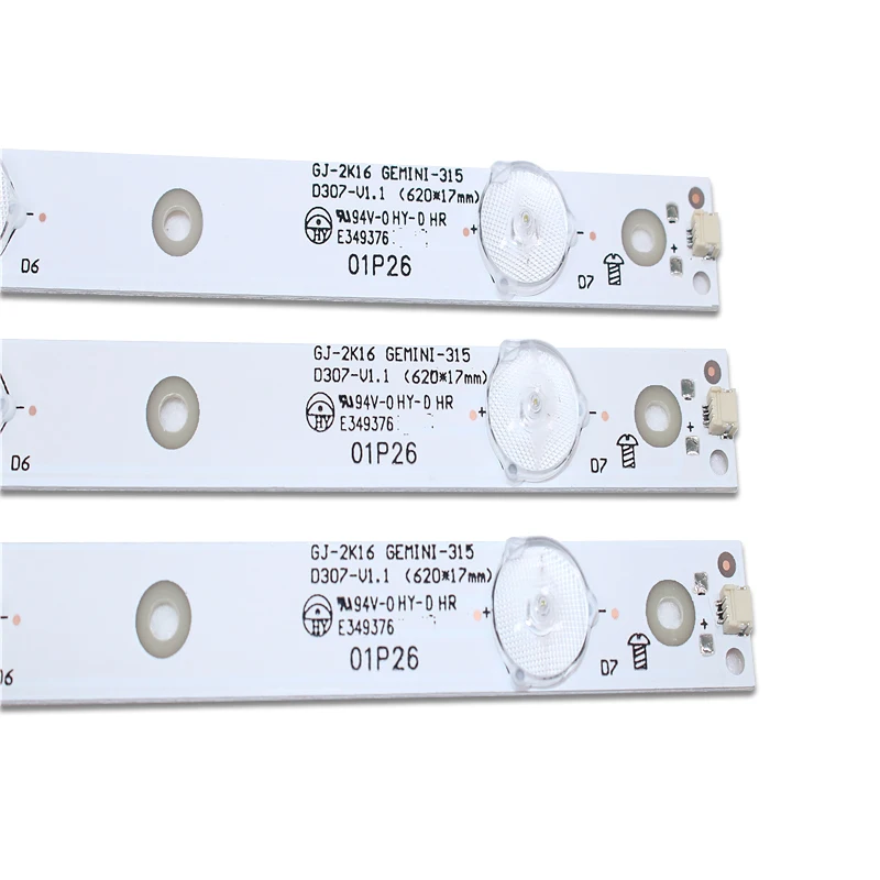 Naujas Rinkinys 6PCS 7LED(3V) 620mm LED apšvietimo juostelės KDL-32R330D 32PHS5301 32PFS5501 LB32080 V0 E465853 E349376 TPT315B5