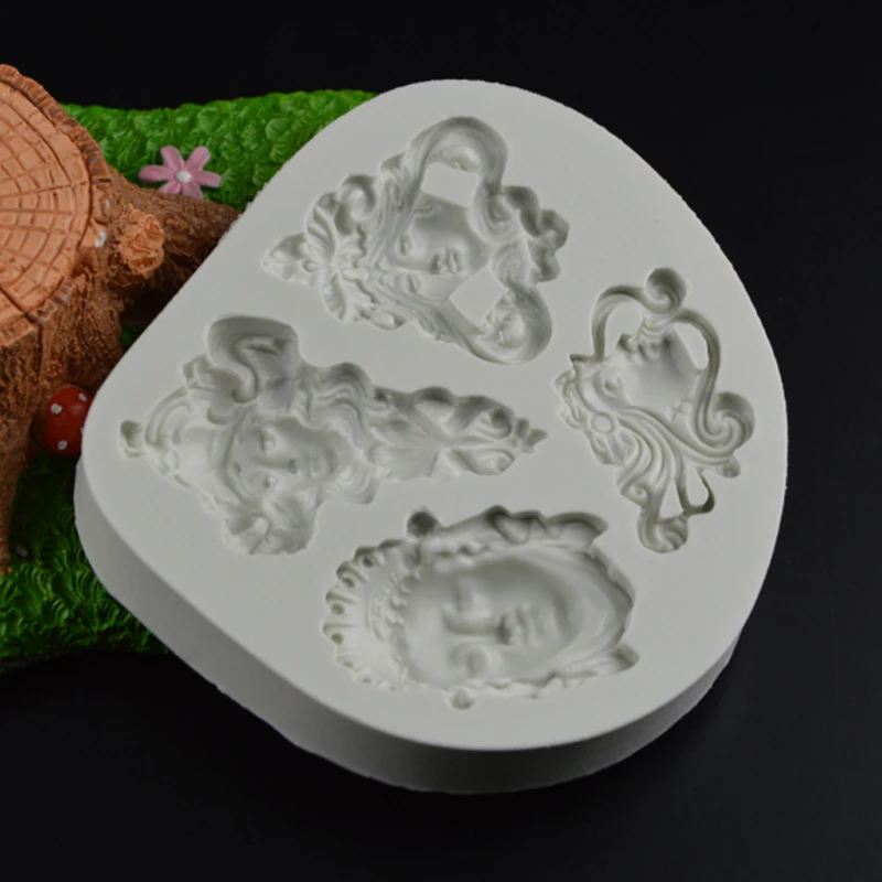 Art Nouveau Silikono Formos Minkštas Pyragai Apdailos Įrankis Silikono Formų Sugarcraft Šokoladas, Kepimo Įrankiai tortas Gumpaste Forma
