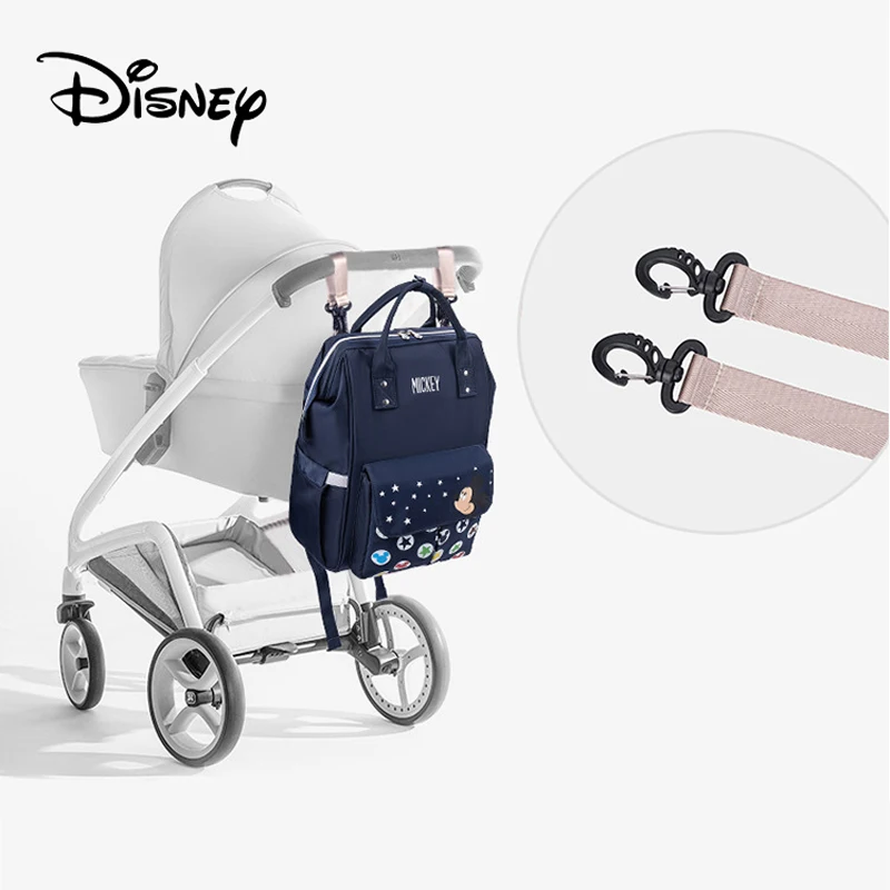Disney Naujausias Mickey Minnie Mama Vystyklų Krepšiai Motinystės Sauskelnių Didelės Talpos Kūdikio Krepšys Kelionių Kuprinė Kūdikių Priežiūros Mama Kuprinė