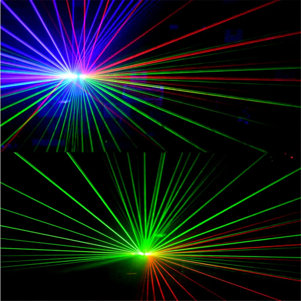 Profesinės RGB Lazerių Šviesa 6 Akis Lazerio Šviesa DMX Scenos Šviesos Disco Šokių Salės, Barai KTV naktinis klubas Vestuvių Šeimos