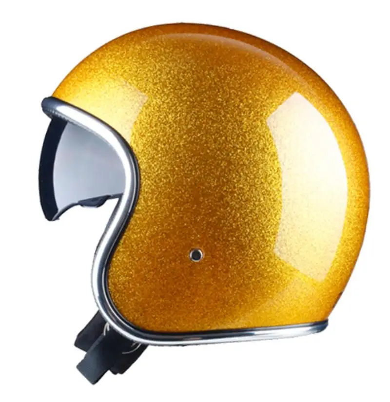 Motociklo šalmas jet atidaryti veido šalmas, su objektyvo cascos para moto derliaus pilotas cafe racer 
