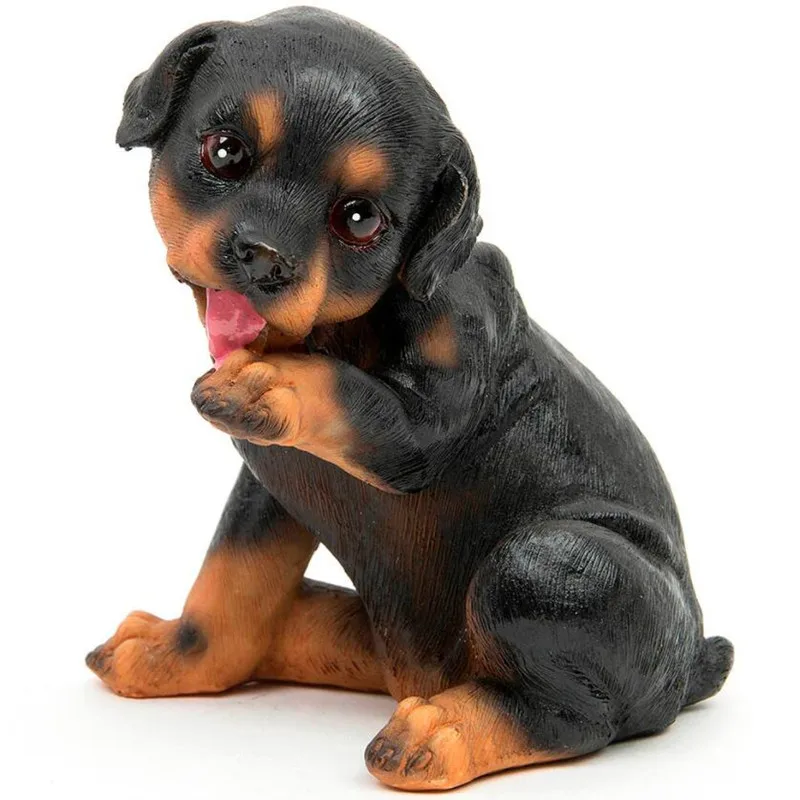 4pcs Dervos Rottweiler Labradoro Šunys Micro Kraštovaizdžio Dekoro naminių Gyvūnėlių Šuniuką Miniatiūriniai Sode Ornamentu Figūrėlės Namų Dekoro R684