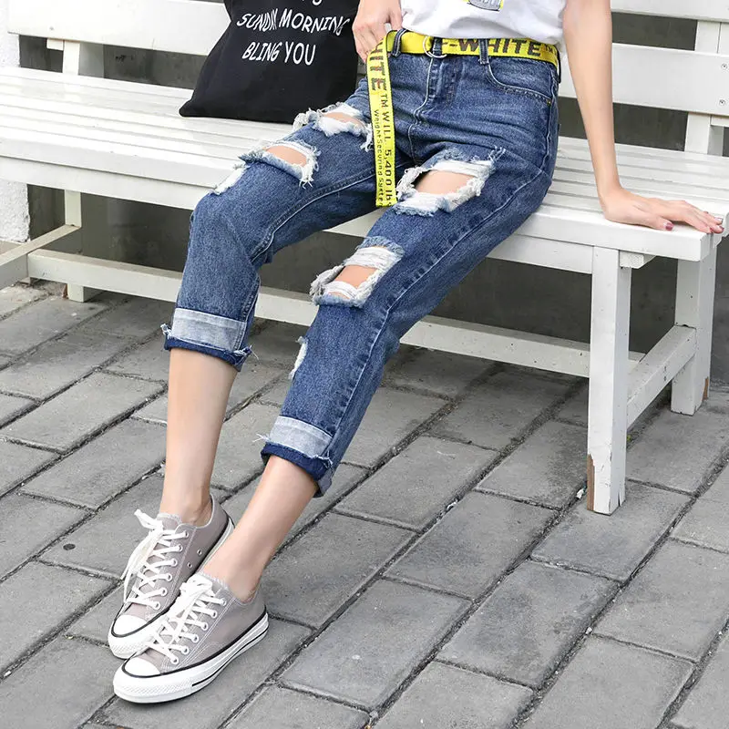 2020 m. pavasarį, vasarą, rudenį naujų moterų mados atsitiktinis Džinsinio audinio Kelnės moteris moteris OLIS aukšto juosmens džinsai gatvės stiliaus Vq166