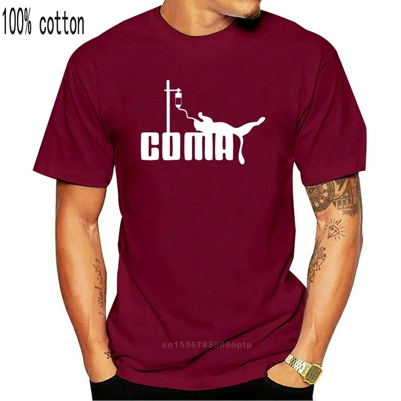 Vyrai T-Shirt koma - parodyti originalus pavadinimas