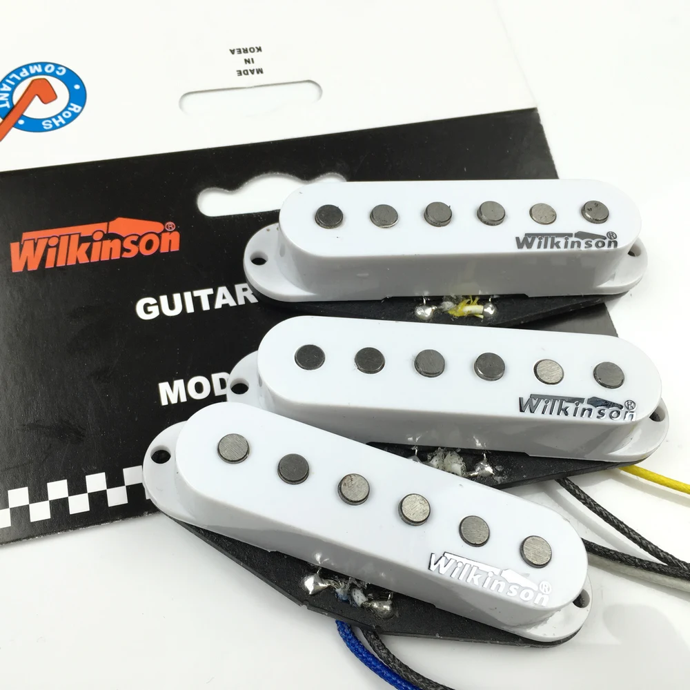 Wilkinson Premium 60 WVS Alnico Prieš Vieną Ritė Gitara Paėmimas Baltos spalvos Elektrinė Gitara Paėmimas ST gitara Korėja