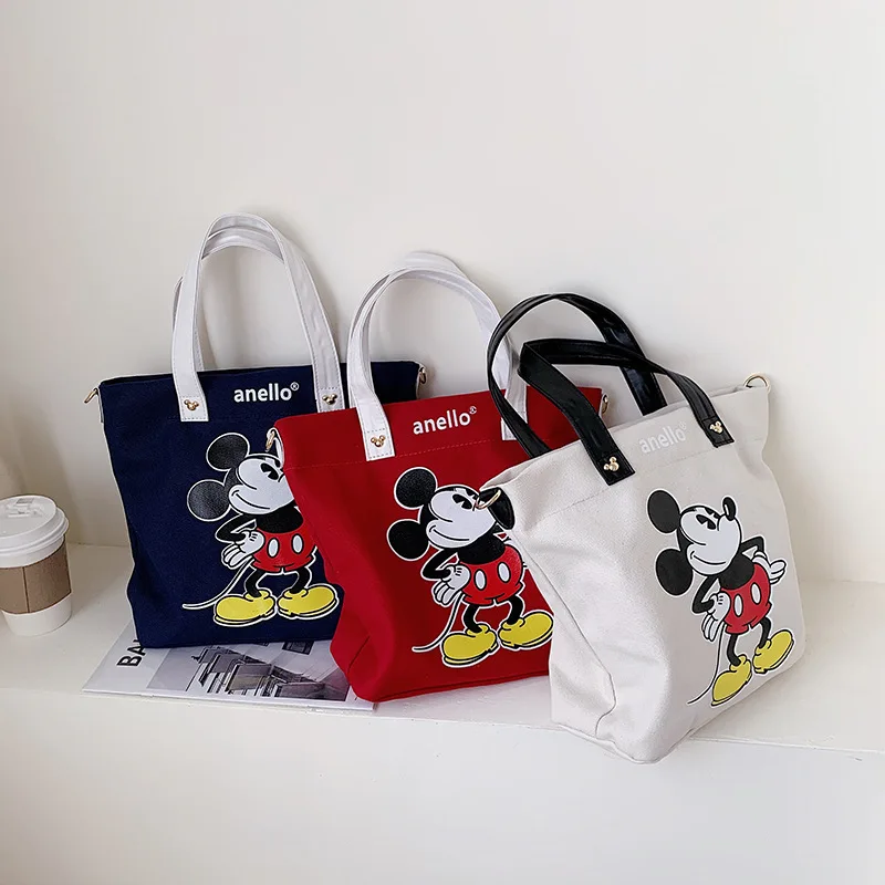 Disney Mickey modelis mados tendencija rankinėje atsitiktinis mažas maišelis Pelės, nešiojamų drobė maišelis antrankiai priešpiečių dėžutė, maišelis mama maišo