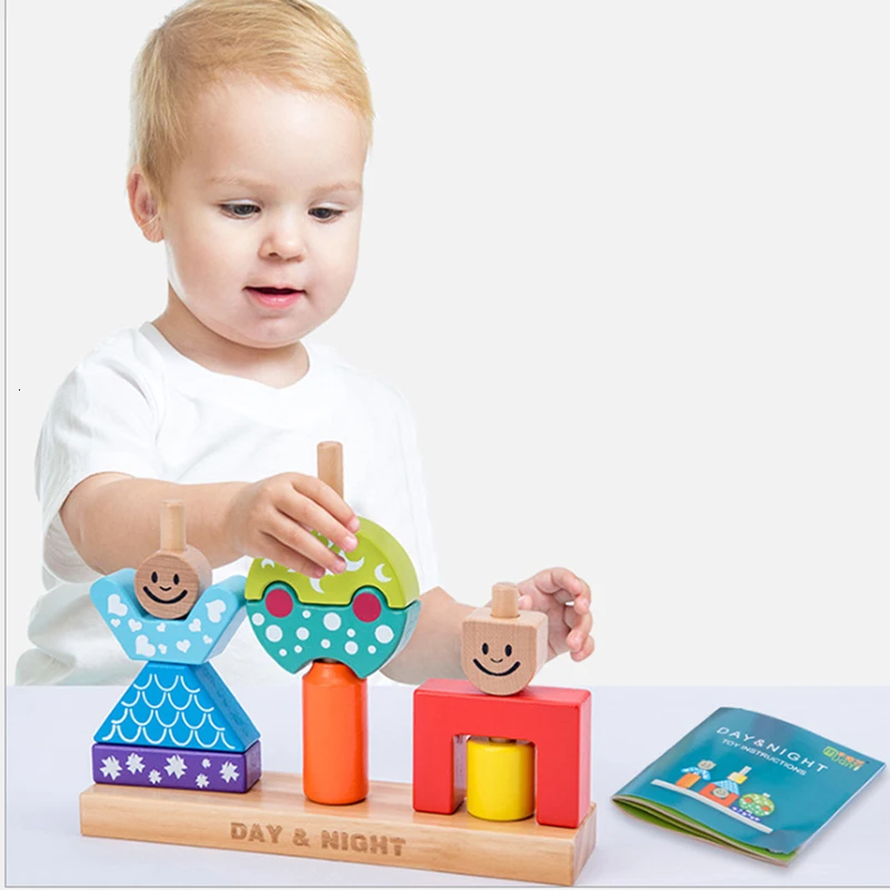Švietimo medinis žaislas saulės ramstis bendrosios ankstyvojo ugdymo kūdikio, vaiko gimtadienio, Kalėdų nuodų babe atgimimo kūdikių reikmenys kūdikių dovanų