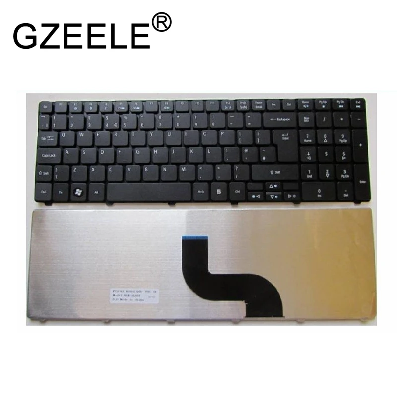 GZEELE NAUJAS Acer UK Klaviatūros PK130C91107 V104702AK3 NSK-ALA0U 130C93A07 MP-09B26GB-6983