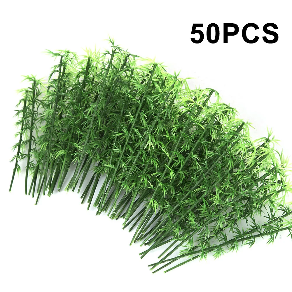 50Pcs 10cm/12cm/15cm Plastikinių Miniatiūrų Modelis Medžio Kraštovaizdžio Bambuko Medžio, Smėlio Stalo Modelis Dekoro Medžių Modelis Peizažas Peizažas