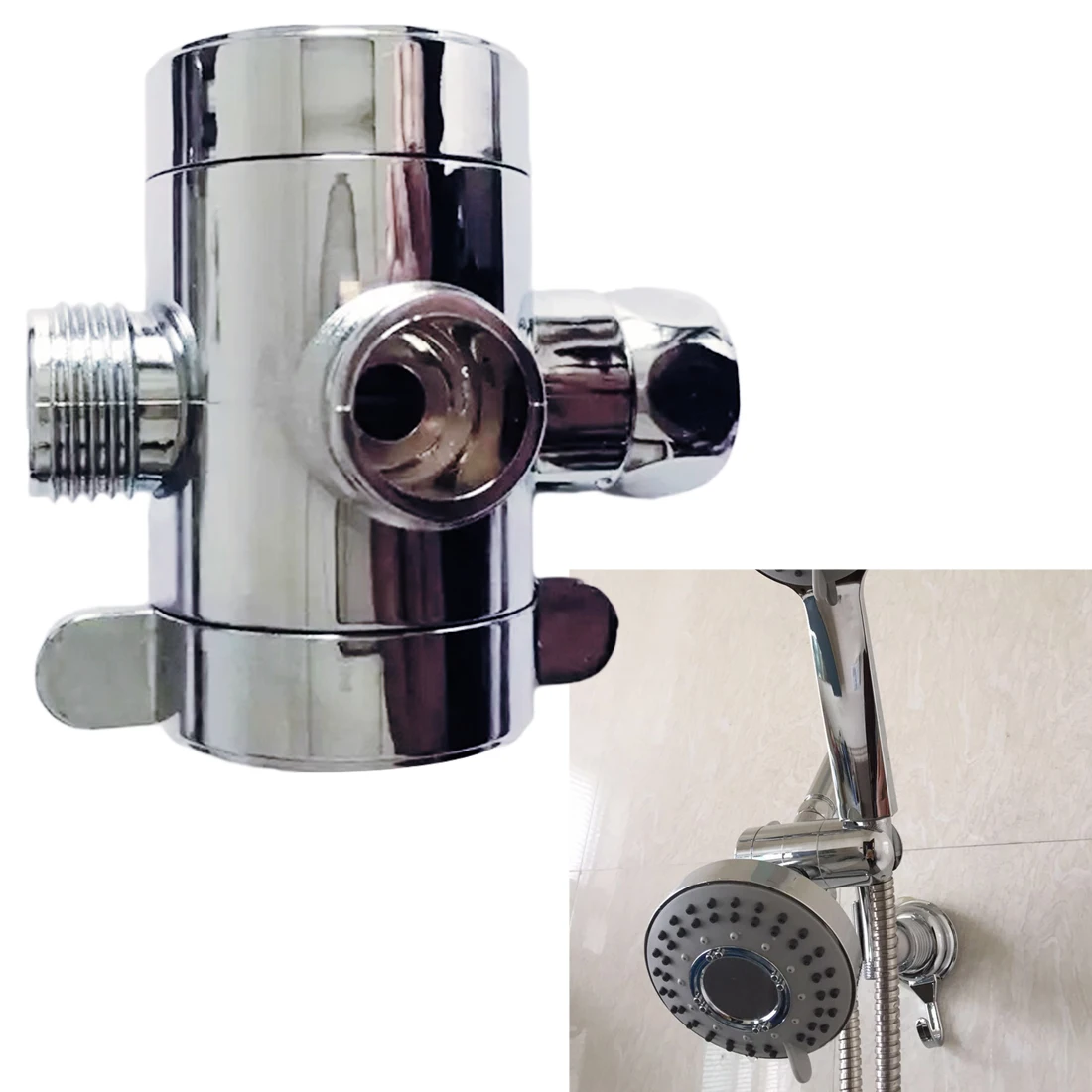 2 Tipas 3 Būdas Vandens Separatorius Nukreipimo Vožtuvų Dušo Trišakis Adapteris Reguliuojamas Dušo Galvutės Nukreipimo Vožtuvų Vonios Kambario Aksesuarai