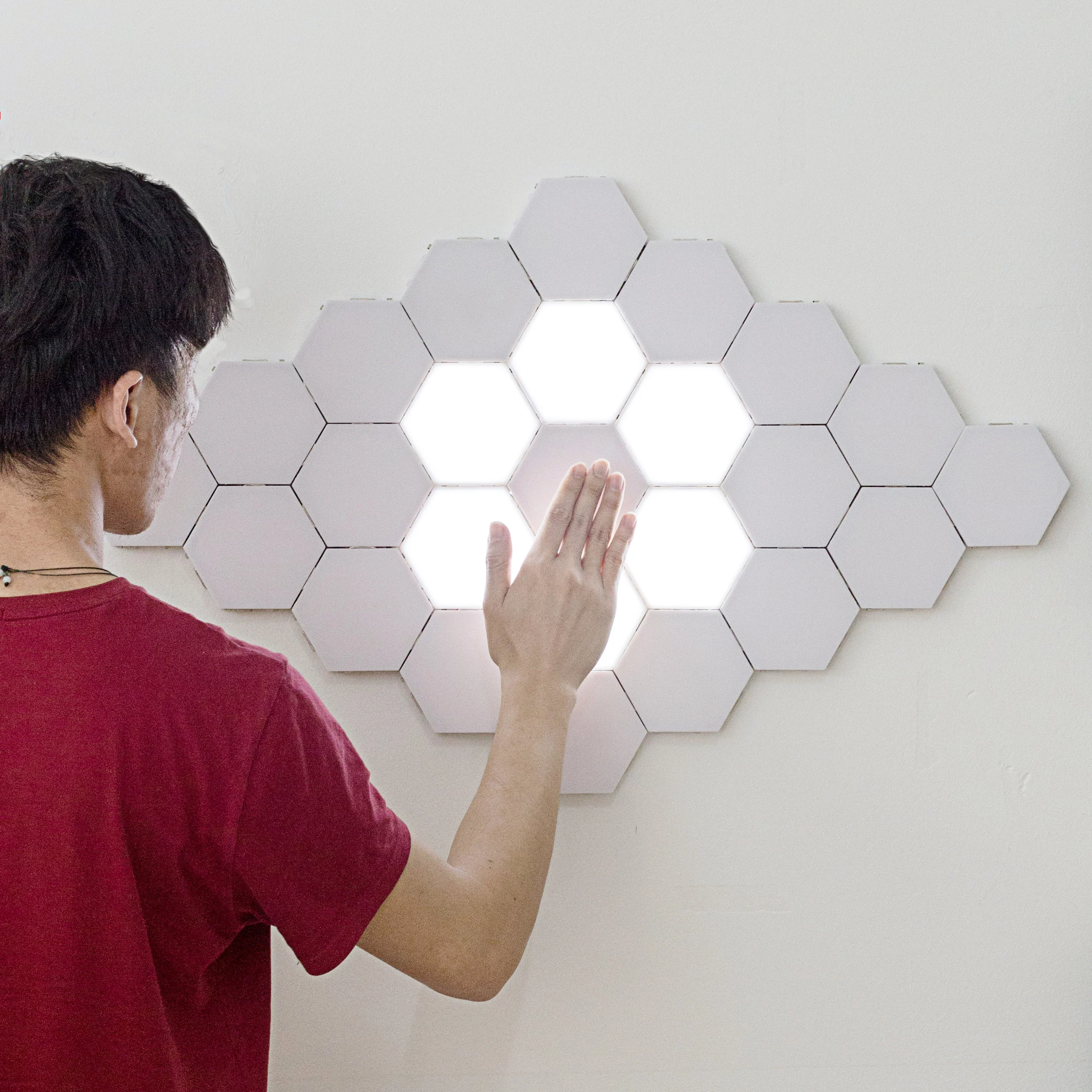 šiuolaikinių LED Sienos Lempos loft Britų Kūrybos Korio Modulinis Surinkimas Helios Touch Sieniniai Šviestuvai Quantum lempos Magnetinės Sienos Šviesos