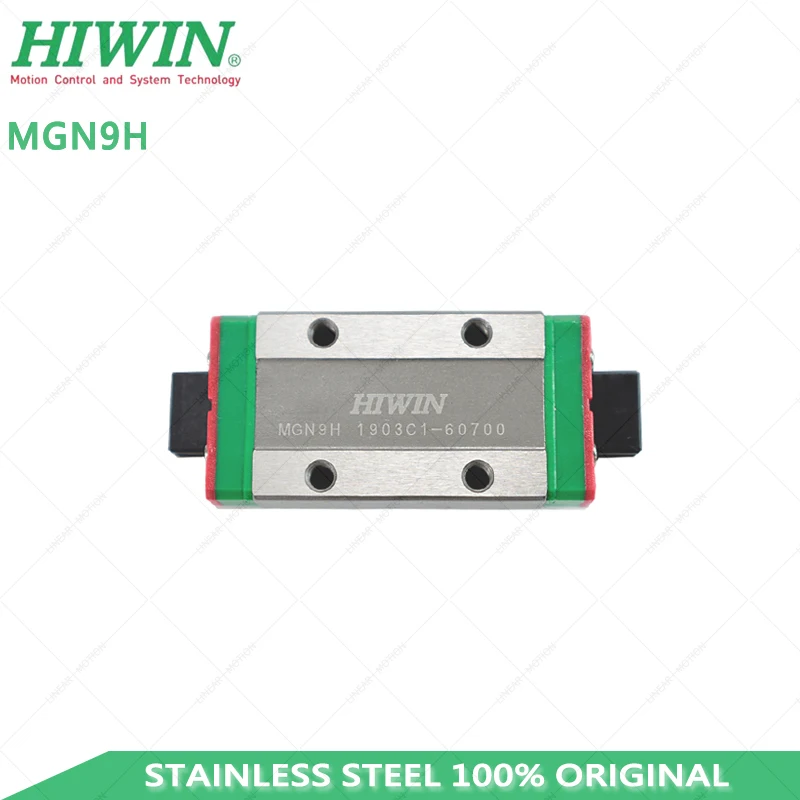 Nemokamas pristatymas nerūdijančio plieno Hiwin MGN9H Ilgai slankiklį bendrosios vežimo MGN9 Serijos 9mm 3D Spausdintuvas