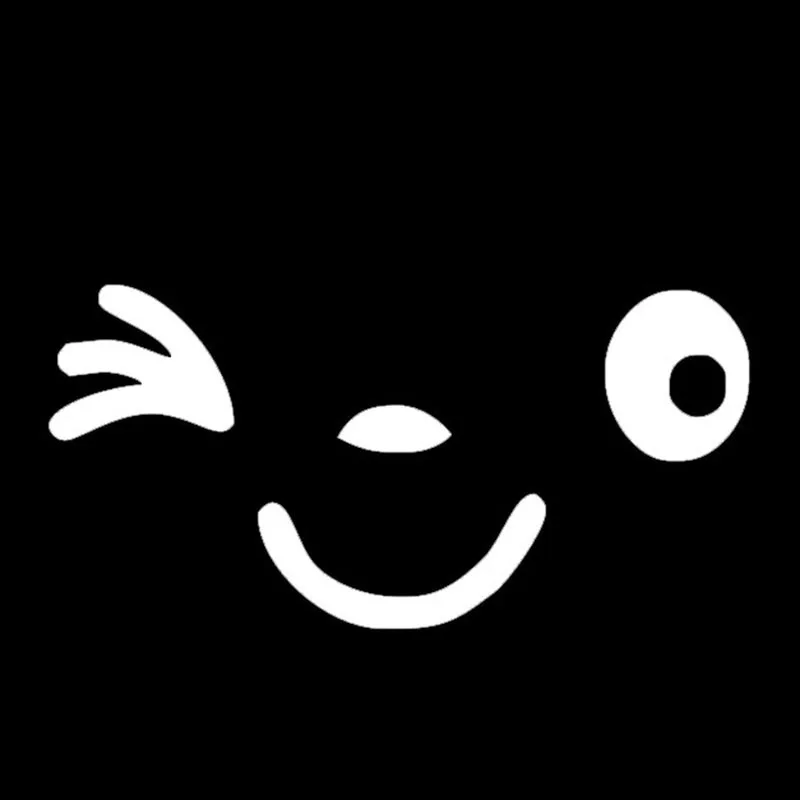 Dawasaru Mielas Šypsena galinio vaizdo Veidrodis Automobilių Lipdukas Padengti Įbrėžimams Decal Sunkvežimių, Motociklų, Auto Aksesuarai, Apdailos PVC,10cm*10cm