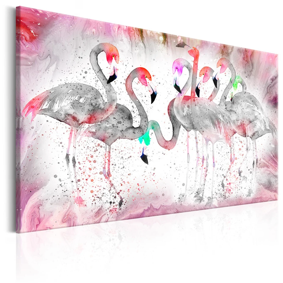 Spausdinti Tapybos Modulinės Nuotrauką Drobė Abstrakčiai 1 Pultas Gyvūnų Akvarelė Flamingo Plakatai Sienos Meno Namuose Vaikai Kambario Dekoro Dovana