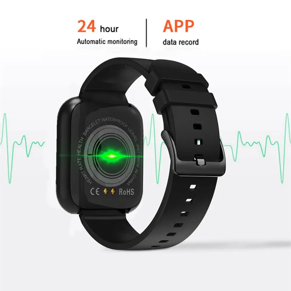 2020 Naujas I5 Smart Watch Vyrų Širdies ritmas, Kraujo Spaudimo Monitorius Fitness Tracker Išmaniųjų Laikrodžių, Dviračių Smartwatch 