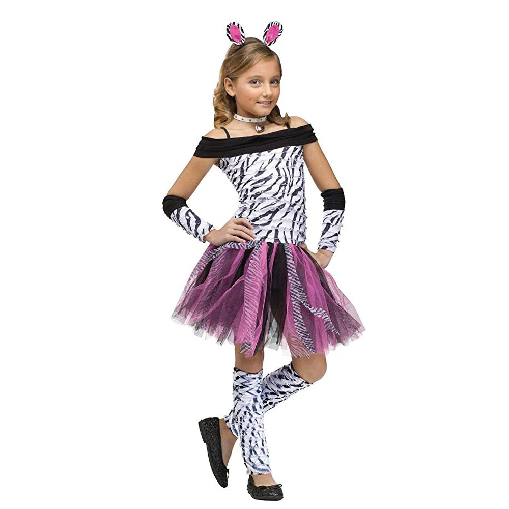 Snailify Merginos Zebra Kostiumas Vaikams Tigro Kostiumas Vaikas Tigress Cosplay Helovinas Kostiumas Purim Karnavalą Šalis