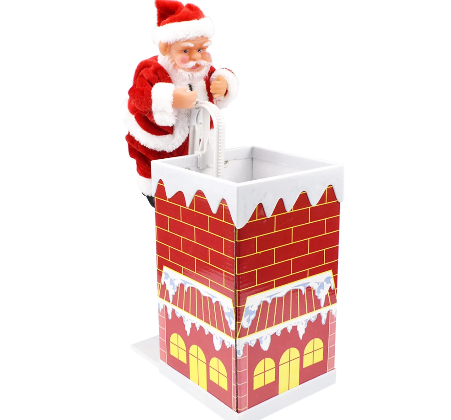 Kalėdų Papuošalai Namo Elektros Kalėdų Senelis Lipa Į Kaminą ir Per Siena Vaikų Kalėdų ir Naujųjų Metų Žaislas