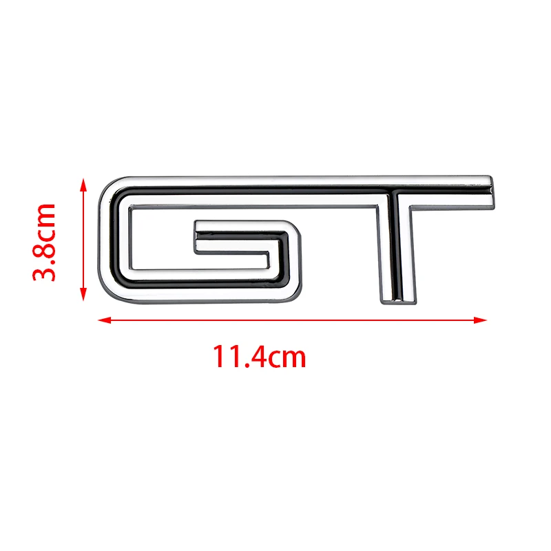 3D Meta GT logotipas Ženklelis automobilio lipdukas, Decal BMW X1 X3 X5 X6 Ford Mustang Focus Mk 1 2 3 7 Mondeo Reikmenys, Automobilių Stilius