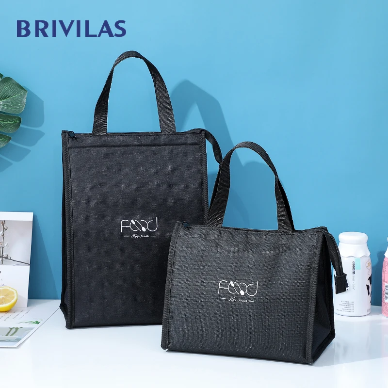 Brivilas naujų maisto coolerbags nešiojamieji rankiniai zip pietūs krepšys moterims vandeniui iškylą kelionės pusryčiai termo krepšys aukštos kokybės