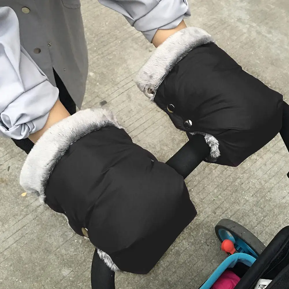 Žiemos Vežimėliai vežimėlio Pirštinės vertus apsauginės ausinės kūdikis vežimas vežimėlis šilto Kailio, Vilnos vertus padengti buggy Sankabos Krepšelį apsauginės ausinės Pirštinės priedų