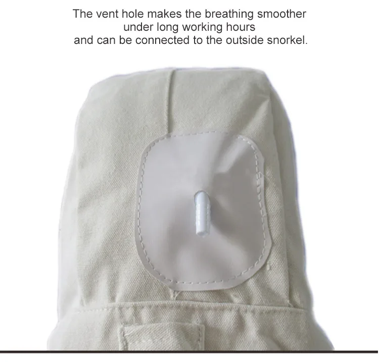 Balta drobė conjoin Šlifavimas kombinezonas apsauginiai drabužiai dažų sluoksnį viso kūno apsaugos kostiumą darbo draudimo saugos drabužiai