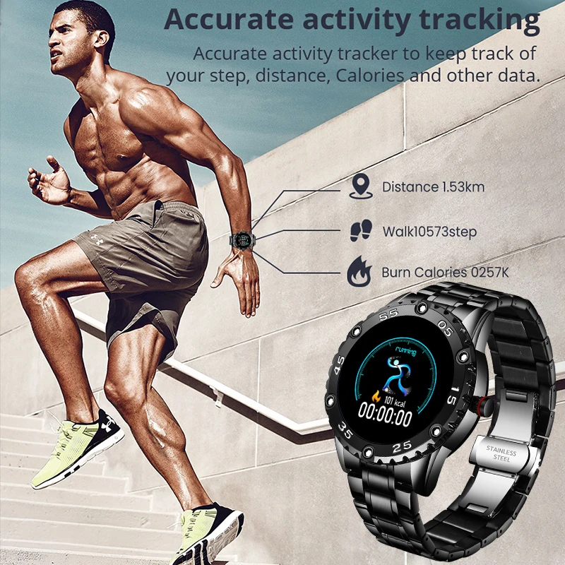 LIGE 2020 Naujas Smart Watch Vyrų LED Ekranas Širdies ritmo Monitorius Kraujo Spaudimas Fitness tracker Sporto Žiūrėti vandeniui Smartwatch+Box
