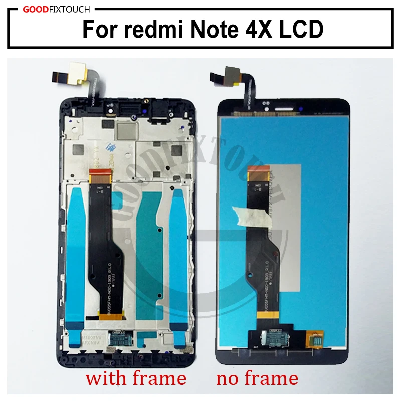 Geriausias pastaba 4X LCD Xiaomi redmi note4X 4 pastaba Pasaulio Versija Snapdragon 625 LCD ekranas+ touch skaitmeninis keitiklis su karkasu